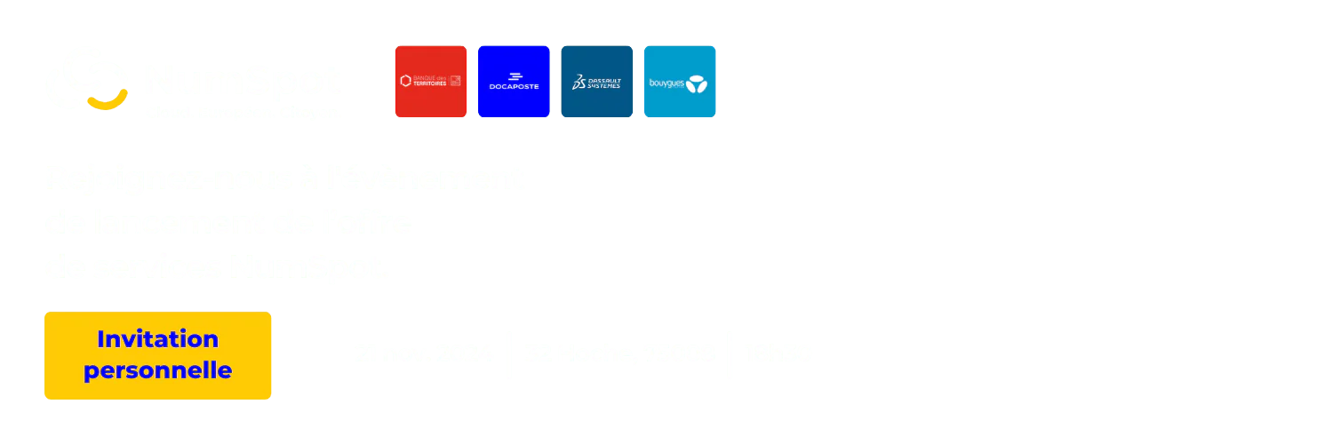 lancement de l'offre de services NumSpot